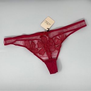 Agent Provocateur Seraphina Red Thong AP5 Extra Large NWT $120